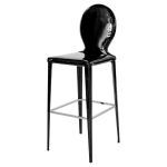 Tequila Bar Stool in Black PVC