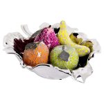 Lotus Leaf Ceramic Fruit Bowl