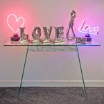 Ceramic Love Letters on display in our Showroom