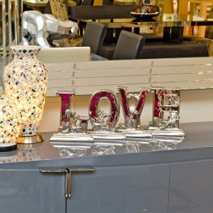 Ceramic Love Letters in our Showroom