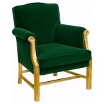 Gainsborough Arm Chair - Emerald Green - Front