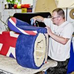 Union Jack Potenza chair being built