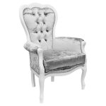 Three Arc Michael Lounge Chair - Silver Crush
