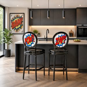 Georgian Bar Stool - Comic Book Lifestyle