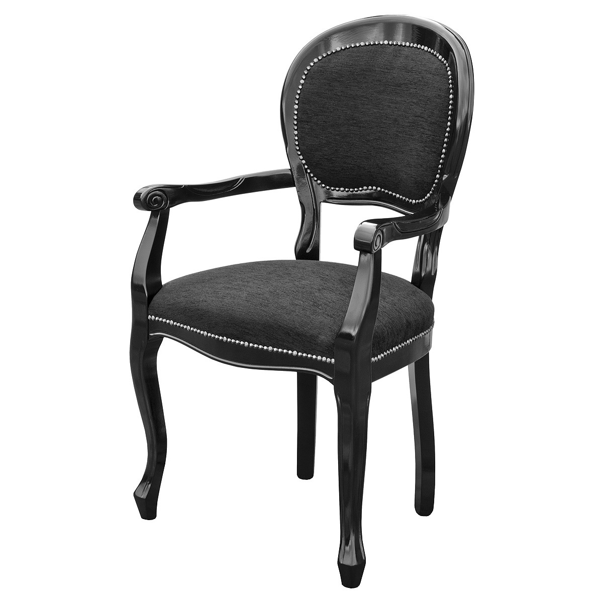 FGU32 Spoonback Dining Carver FGU32 Spoonback Dining Carver - Black Fabric