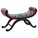 Winchester Curved Chaise - Myrtle and Mary Sage Green