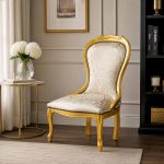 Gold Carved Nursing Chair Lifestyle
