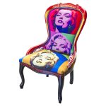 Marilyn Monroe Carved Nursing Chair