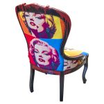 Marilyn Monroe Carved Nursing Chair - Back