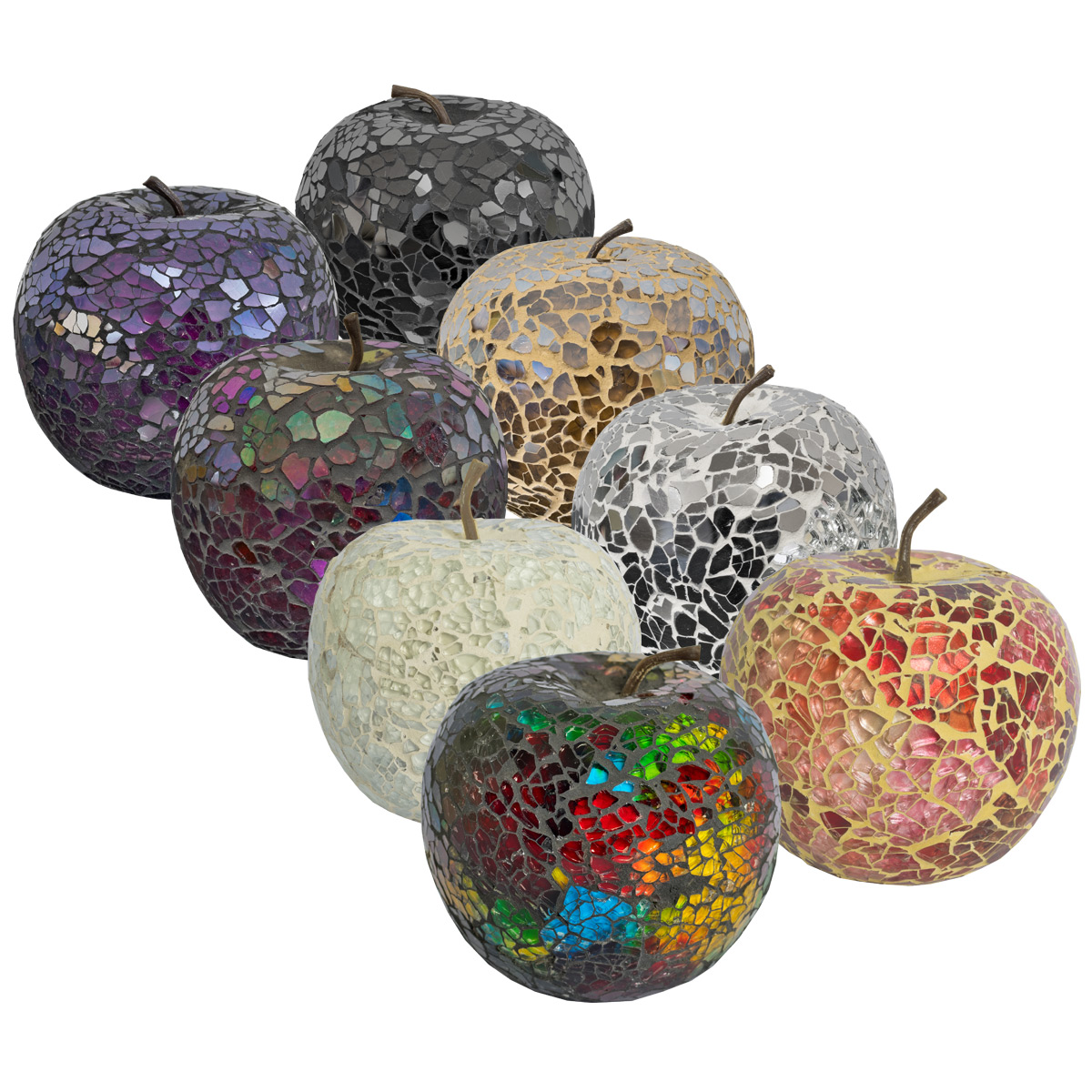 GM43 Mosaic Glass Apples Mosaic Glass Apples