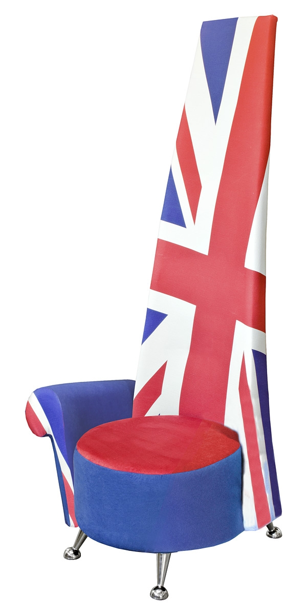 Union Jack fabric potenza chair