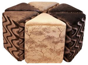 Triangular Stool Set