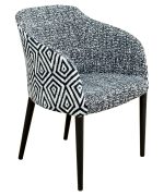 Brigida Tub Chair - Charbon Fabric