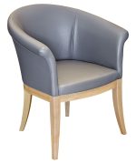 Irene Tub Chair in Grey PU