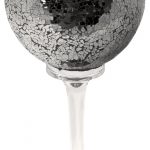 Mosaic Glass Goblet in Black