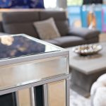Mirrored Console Table - Bevelled Edge Close Up