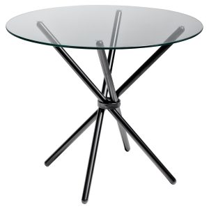 Criss-cross Black Dining Table