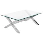 Crossly Glass Top Coffee Table