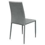 FW898GY Selina Grey Stacking Chair - Back