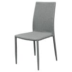FW898GY Selina Grey Stacking Chair - Front