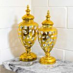 Golden Urn's in our Showroom