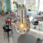 Bulb Shaped Ceiling Light in our Showroom