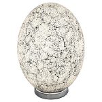 Mosaic Glass Egg Lamp - White