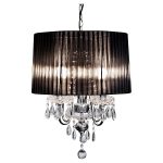 Beaumont Four Light Chandelier in Black