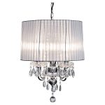 Beaumont Four Light Chandelier in Silver