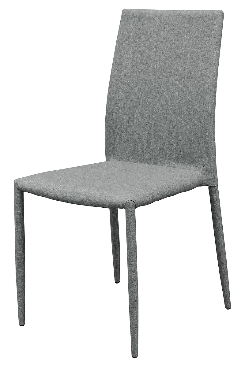Selina Grey Stacking Dining Chair - Front