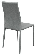 Selina Grey Stacking Dining Chair - Back