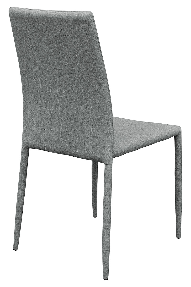 Selina Grey Stacking Dining Chair - Back
