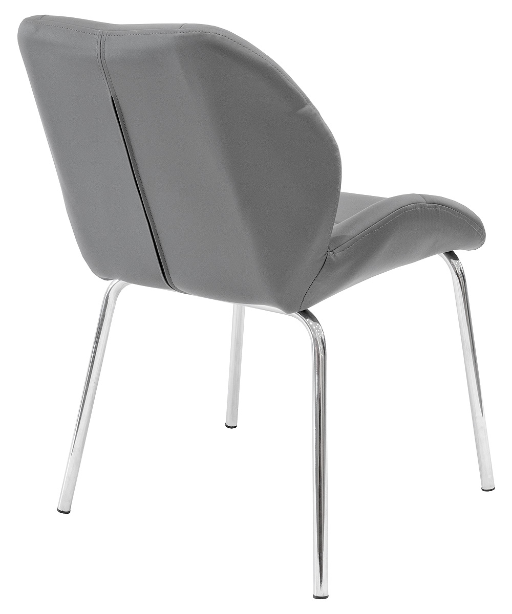 Dinky Bistro Chair in Grey - Back View