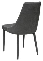 Duncan Dining Chair in Dark Grey - Back View