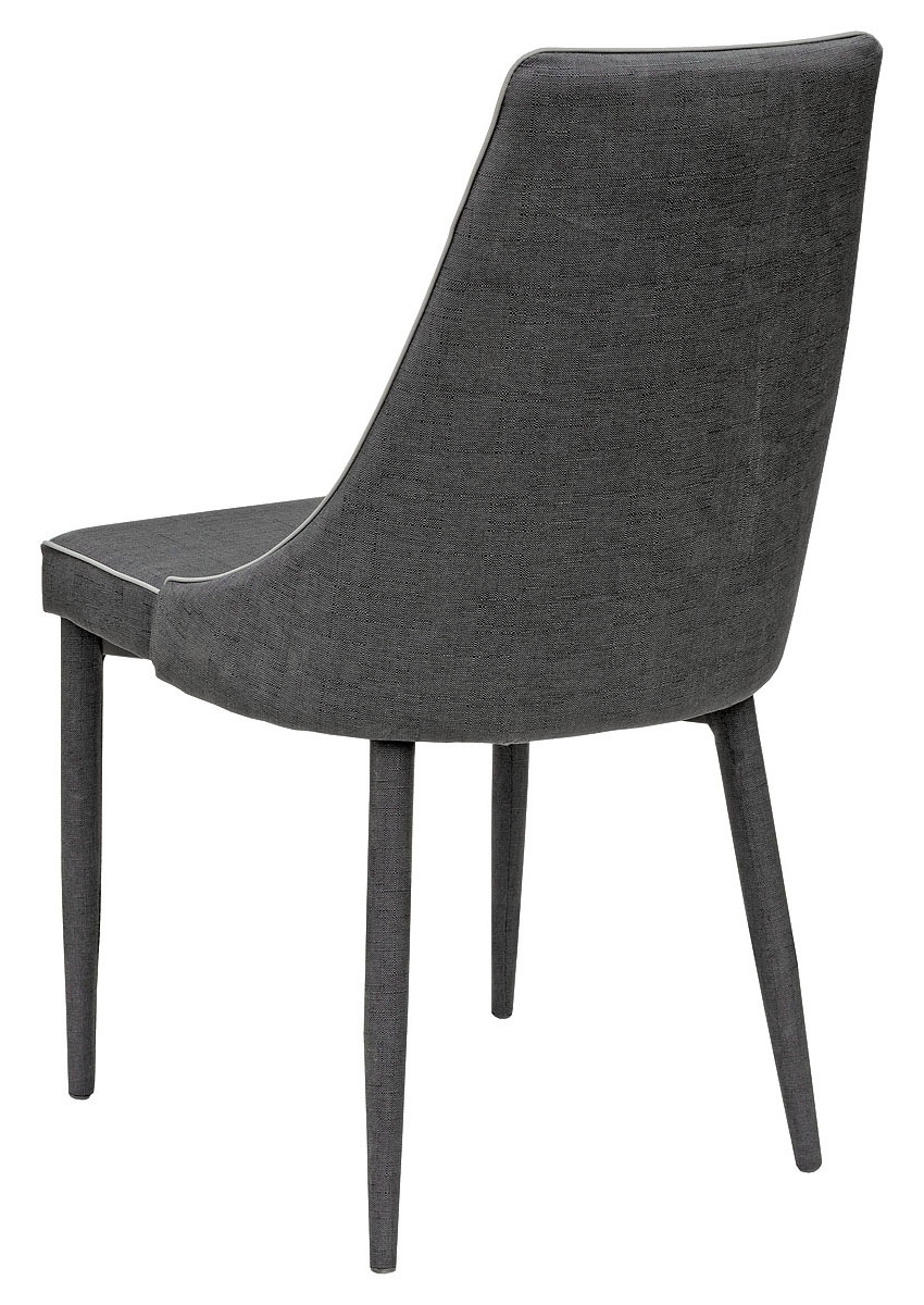 Duncan Dining Chair in Dark Grey - Back View