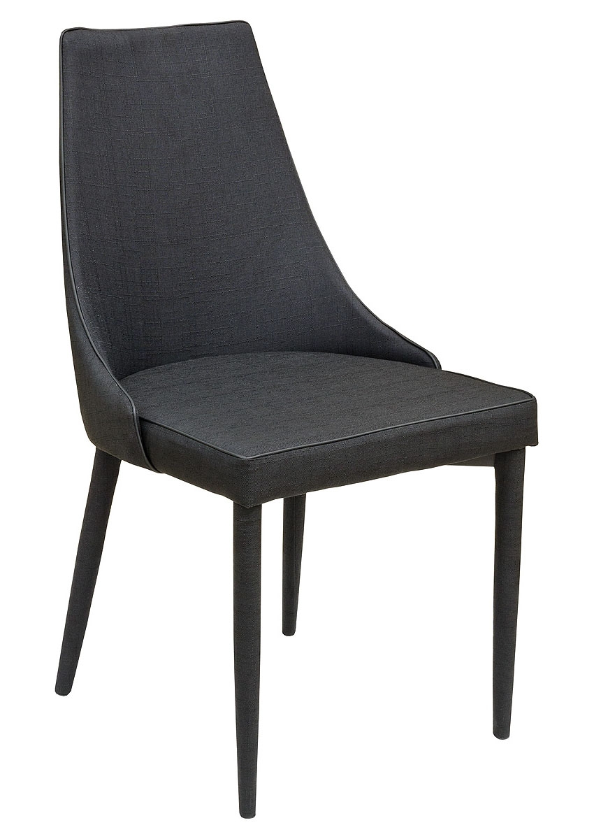 Duncan Dining Chair in Charcoal Black