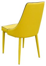 Duncan Dining Chair in Yellow - Back View