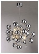 Chrome Bauble Chandelier