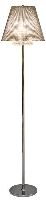 Silver Tube Floor Lamp
