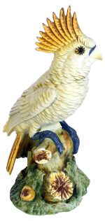 Cockatiel Porcelain Figurine
