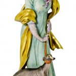 Elegant Lady with Borzoi Dog by Giuseppe Cappé