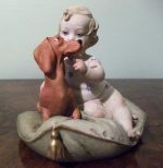 Little Friends (Child & Dachshund) by Giuseppe Cappé