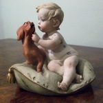 Little Friends (Child & Dachshund) by Giuseppe Cappé