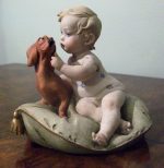 Little Friends (Child & Dachshund) by Giuseppe Cappé