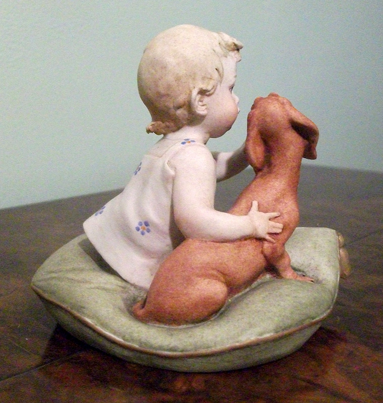 Little Friends (Child & Dachshund) by Giuseppe Cappé