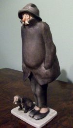 Old Man and Dog Shivering by Giuseppe Cappé