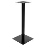 Square Black Matt Poseur Table Base