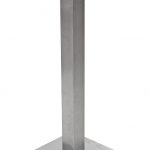 Square Stainless Steel Poseur Table Base