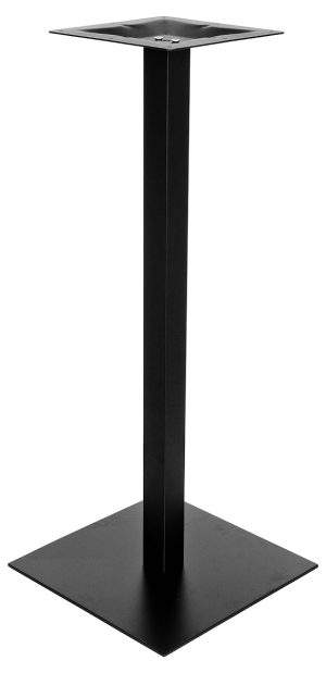 Square Black Matt Poseur Table Base