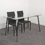 Glass Dining Table in our Showroom